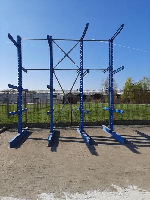 draagarmstelling en palletstelling en blokhutmachine, Zakelijke goederen, Kantoor en Winkelinrichting | Magazijn, Stelling en Opslag