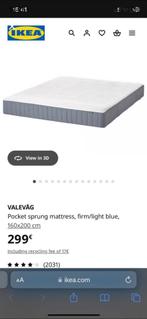 Matelas IKEA à ressorts ensachés, ferme, 160, Maison & Meubles, Chambre à coucher | Matelas & Sommiers, Matelas, Queen size, Comme neuf