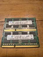 Samsung 2 x 4GB PC3-12800S geheugen, Computers en Software, RAM geheugen, Gebruikt, 8 GB, DDR3, Ophalen of Verzenden