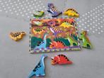Dino houten puzzel, Melissa & Dough, Kinderen en Baby's, Speelgoed | Kinderpuzzels, Ophalen, Gebruikt, Van hout, Minder dan 10 stukjes