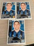 3 Club Brugge stickers topp champions league 2020/21, Ophalen of Verzenden, Nieuw, Meerdere stickers