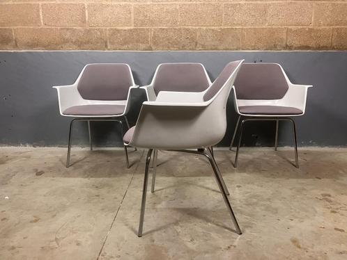 Sale: Space Age Kuipstoel Georg Leowald Wilkhahn Vintage, Huis en Inrichting, Stoelen, Gebruikt, Vier, Kunststof, Metaal, Stof