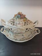 1 soupière vintage en barbotine de Bassano Capodimonte décor, Enlèvement