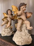 2 engeltjes anges beeldjes statue brocante interieur, Ophalen of Verzenden