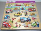 Eichhorn grote houten steekpuzzel voertuigen - als nieuw, Kinderen en Baby's, Speelgoed | Houten speelgoed, Ophalen of Verzenden
