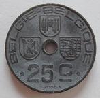 Belgium 1943 - 25 Cent Zink VL/FR - Leopold III - Morin 486, Losse munt, Verzenden