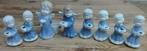 8 verschillende vintage lichtblauwe kinder kandelaartjes, Diversen, -, -, Ophalen of Verzenden, Zo goed als nieuw