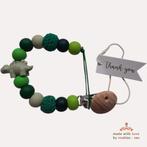 Noekies Handgemaakte Speenkoord - Dino Groen, Kinderen en Baby's, Verzenden, Nieuw, Kraamcadeau