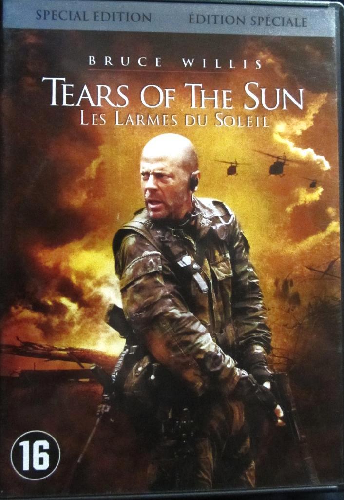 DVD OORLOG- TEARS OF THE SUN (BRUCE WILLIS), Cd's en Dvd's, Dvd's | Actie, Zo goed als nieuw, Oorlog, Alle leeftijden, Ophalen of Verzenden