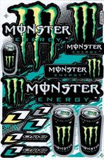 Monster Energy feuille d'autocollants ensemble d'autocollant, Motos