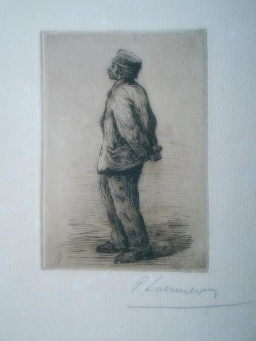 Laermans Eugène ets, Antiek en Kunst, Kunst | Etsen en Gravures, Ophalen of Verzenden