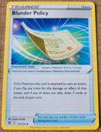 Pokémonkaart: Trainer-Item: Blunder Policy (131/172), Comme neuf, Cartes en vrac, Enlèvement ou Envoi