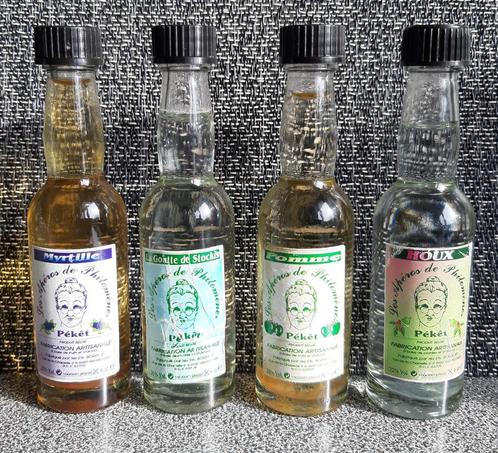 Lot de 4 mignonettes - Pékêt - Verviers, Verzamelen, Overige Verzamelen, Gebruikt, Ophalen of Verzenden