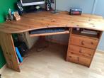 Bureau d’angle en pin, Maison & Meubles, Comme neuf, Bureau