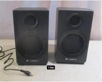 2 haut-parleurs Prima - Logitech, Enlèvement ou Envoi, Comme neuf, Moins de 60 watts, Haut-parleurs Frontaux, Arrière ou Stéréo