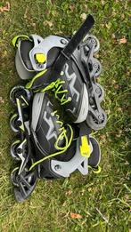 Rolschaatsen zwart, geel maat:32,33,34,35, Ophalen, Kinderen, Verstelbaar, Gebruikt