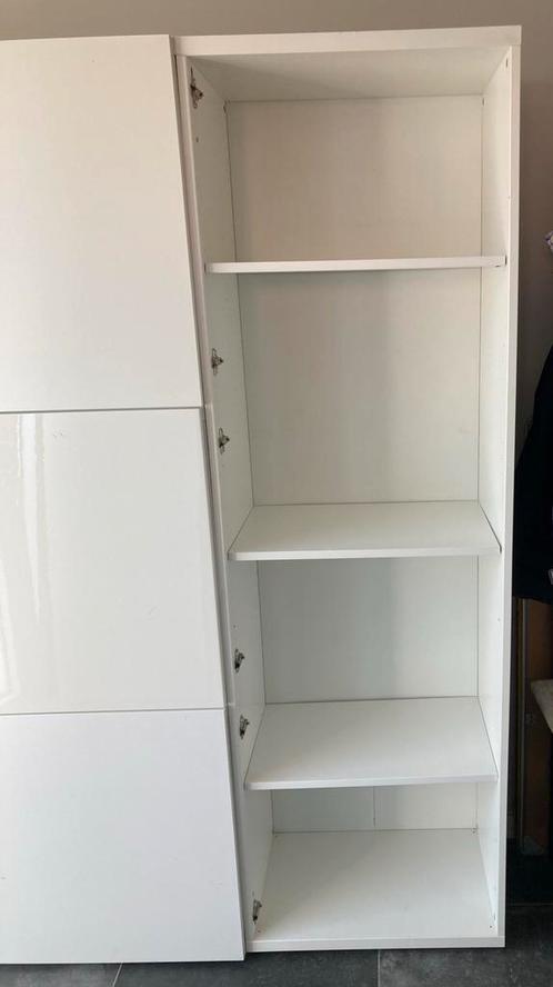 Ikea Besta hoge kast wit 60x40x192 cm, Huis en Inrichting, Kasten | Boekenkasten, Gebruikt, Ophalen