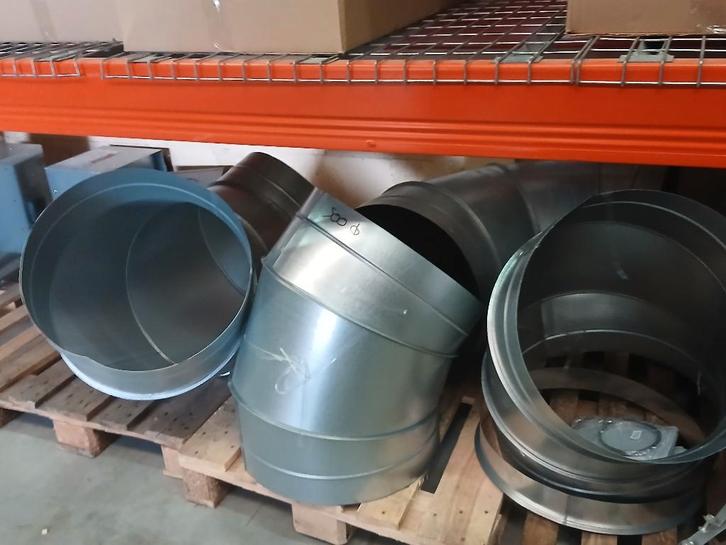 Accessoires hottes de restaurants : tubes, coudes, raccords, Bricolage & Construction, Tuyaux & Évacuations, Neuf, Coudes, Inox