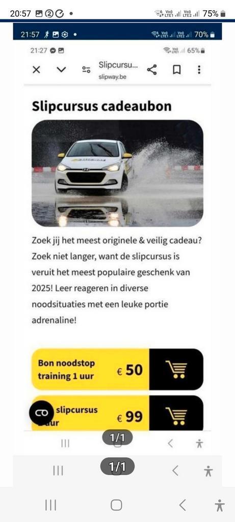 Slipcursus slipway kadobon twv 99 eur, Tickets en Kaartjes, Kortingen en Cadeaubonnen