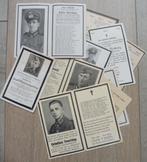 10 x WO2 Wehrmacht rouwprentjes 1940-1945, Collections, Envoi, Armée de terre, Autres types