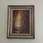 Schilderij Het bospad, Antiek en Kunst, Ophalen of Verzenden
