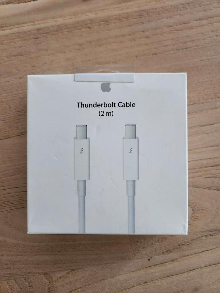 Originele Apple Thunderbolt kabel, 2 meter, ongeopend, Computers en Software, Pc- en Netwerkkabels, Ophalen of Verzenden