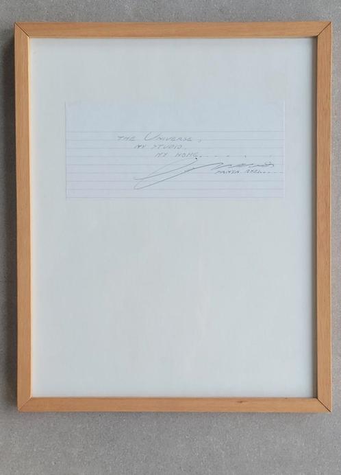 Eugène Brands - Gesigneerd citaat "Panta Rhei", Antiek en Kunst, Kunst | Overige Kunst, Verzenden
