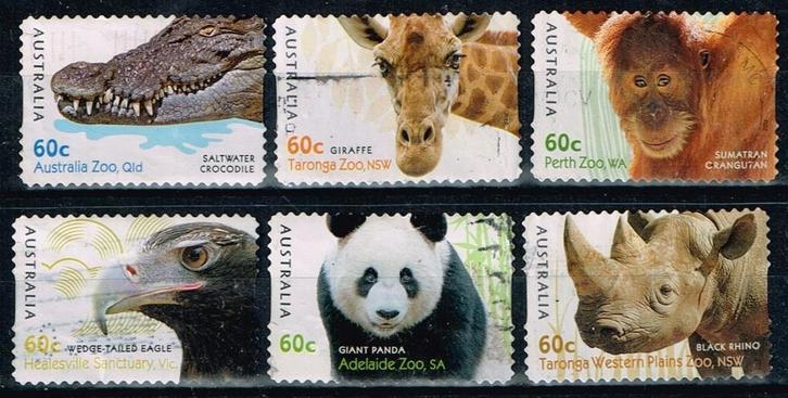 Postzegels uit Australie - K 5242 - dierentuin dieren, Postzegels en Munten, Postzegels | Oceanië, Gestempeld, Verzenden