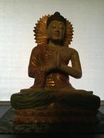 houten boeddha, Antiek en Kunst, Kunst | Beelden en Houtsnijwerken, Ophalen