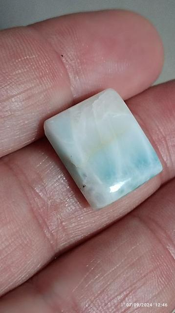 Larimar cabochon carré de la République Dominicaine 