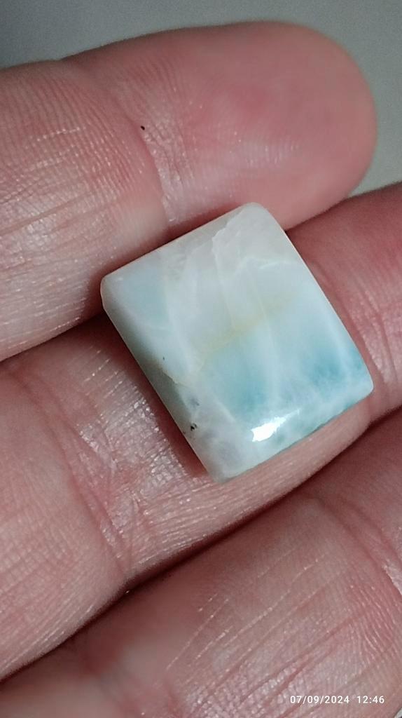 Larimar cabochon uit de Dominicaanse Republiek, Handtassen en Accessoires, Edelstenen, Nieuw, Ophalen of Verzenden