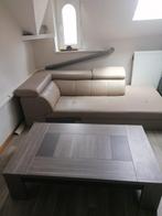 Meubles : fauteuil et table basse à donner, Huis en Inrichting, Kunststof, Gebruikt, 75 tot 100 cm, 125 cm of meer