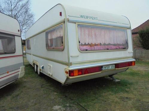 caravan WEIPPERT 650 LUXE-rondzit-middenbed-vast wc+voortent, Caravans en Kamperen, Caravans, Bedrijf, tot en met 5, 1250 - 1500 kg