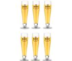 Brand bierglazen - 25cl - 6 stuks - Wielderke - op voet, Verzamelen, Ophalen of Verzenden, Zo goed als nieuw, Bierglas