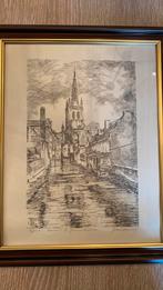 Gravure Frans Van Der Veken, Antiek en Kunst, Kunst | Tekeningen en Fotografie, Ophalen