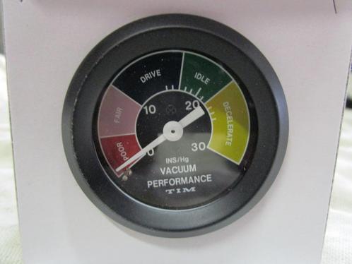 vaccuum meter TIM 52mm - CLASSIC MINI COOPER, Auto-onderdelen, Dashboard en Schakelaars, Mini, Oldtimer onderdelen, Rover, Universele onderdelen
