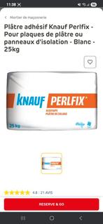 5 sacs de perlfix knauf (colle 25kg), Enlèvement