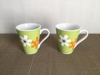 2 mokken als nieuw, Maison & Meubles, Cuisine | Vaisselle, Enlèvement ou Envoi, Comme neuf, Tasse(s) et/ou soucoupe(s)