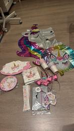 Feestpakket : thema unicorn, Hobby en Vrije tijd, Ophalen of Verzenden, Nieuw, Versiering