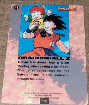 Dragon Ball Z: verzamelkaart beschikbaar voor biedingen