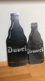 Duvel reclame borden metaal fles duo, Ophalen of Verzenden, Nieuw, Reclamebord, Plaat of Schild, Duvel