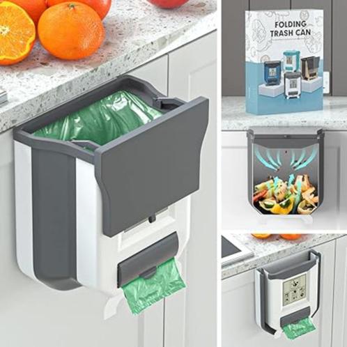 Opvouwbare keukendeur prullenbak | Nieuw, Huis en Inrichting, Woonaccessoires | Prullenbakken, Nieuw, Kunststof, Minder dan 50 cm