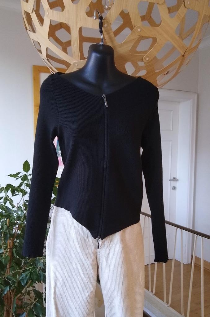 Sarah Pacini assymetrisch truitje / hesje, OS (36-38), Kleding | Dames, Truien en Vesten, Zo goed als nieuw, Maat 36 (S), Zwart