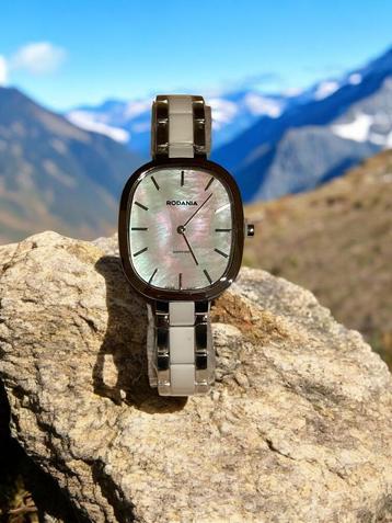 New Rodania Firenze — Parelachtige elegantie, stalen armband beschikbaar voor biedingen