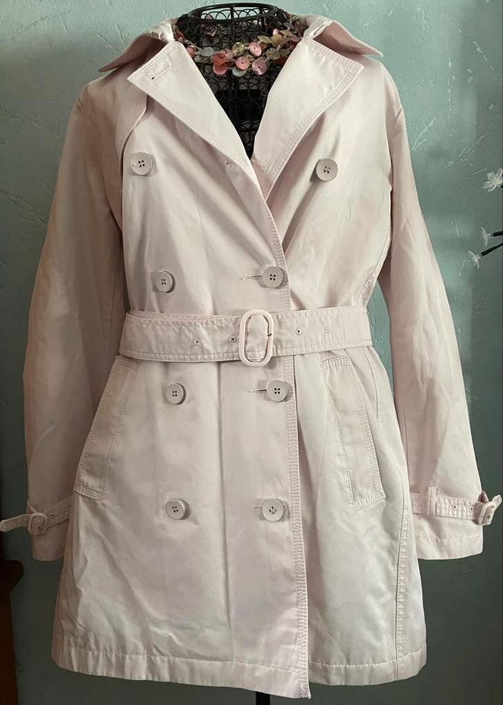 Terre Bleue 36 Trenchcoat in zeer zacht Roos, Kleding | Dames, Jassen | Zomer, Nieuw, Maat 36 (S), Roze, Ophalen of Verzenden