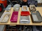 39 rechthoekige plantenbakken / bloembakken., Ophalen of Verzenden, Gebruikt, Rechthoekig, Tuin