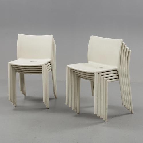 6 chaises, Maison & Meubles, Chaises, Comme neuf, Blanc