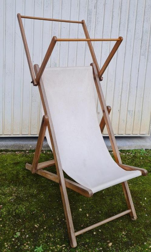 Vintage ATCRAFT foldable beach chair UK 1960ies, Antiek en Kunst, Antiek | Meubels | Stoelen en Sofa's, Ophalen