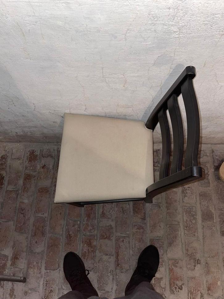 Set van 4 IKEA LERHAMN eetkamerstoelen, Antiquités & Art, Antiquités | Meubles | Chaises & Canapés, Enlèvement