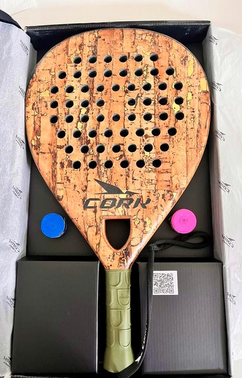 Raquette de padel CORK Premium Hybrid, Sport en Fitness, Padel, Zo goed als nieuw, Padelracket, Ophalen of Verzenden